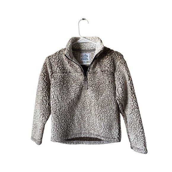 Girls 10/12 Cuddly Sherpa Half Zip Pullover Sweater - Picture 1 of 4